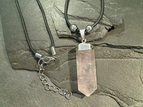 Clear Quartz Point Necklace || Silver Dipped - Angelic Roots